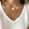 Choker Iced Out Bling Cz Unique Women Jewelry Gold Filled Micro Pave Safety Pin Open Link Chain Necklace 32 10cm Sexy Layered