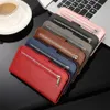 Neue Flip-Ledertaschen für iPhone 14 12 13 Mini 11 Pro SE X XS Max XR 7 8 6 6s Plus Starke magnetische Kartenmappe Telefontaschen Abdeckung