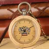 Pocket Watches Classic Wooden Quartz For Men Women Pendant Chain Lightweight Watch Case