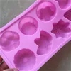 8-cavità fiore foglia stampo in silicone torta da dessert fai da te gelatina fatta a mano candela sapone regalo del partito strumento di cottura decorazioni per la casa mestiere MJ1039