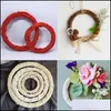 Decoratieve bloemen kransen 30 cm Kerstmis Wedding Kransen Decoratie Garland Materiaal Rattan Kran Diy Party Drop Delivery Home G Dhshe