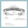 Bangle Bangle Inspirerende armband Verjaardag Tiener Motiverende aanmoediging Angst, dwz kracht Cuff Be Brave Strong Badassbang DHE08