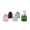 F￶rvaringsflaskor 4st 250/450 ml Travelmousse Foaming Shampoo Gel Empty Bottle Container Square Dispenser
