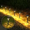 6 stücke Rasen Lampe Im Freien Wasserdichte Garten Dekor Für Pavillon Hof Landschaft Vergrabene Lampen Lichter Wiederaufladbare