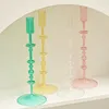 Mum tutucular ince şamdan tutucu cam ev dekor masası standı yaratıcı dekorasyon süslemesi
