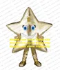 Brilliant Golden Star Mascot Costume da cartone animato per adulti Abito American Jubilee Exhibition Exposition ZZ9547