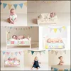 Banner Flags 12 Flags 3 2M Banner Bunting Nordic Flowers Pennant Paper Flag Party Bell Ghirlanda Compleanno Decorazione di nozze Drop Deli Dhlig