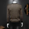 luxury 5A Mens autumn winter designer knitted sweater round neck fashion Medusa pullover coat slim long sleeve bottoming shirt 4xl 5xl