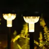 6 stücke Rasen Lampe Im Freien Wasserdichte Garten Dekor Für Pavillon Hof Landschaft Vergrabene Lampen Lichter Wiederaufladbare