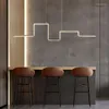 Lámparas de araña modernas minimalistas Led para restaurante, sala de estar, dormitorio, comedor, hogar, iluminación interior, lámparas decorativas