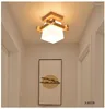 Plafonniers Lampe minimaliste nordique Lampe en verre Abat-jour El Home Allée LED Chambre E27 Abat-jour en cristal CL50904
