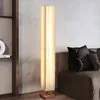 Lampadaires Trépied Lampe En Bois Cristal Debout Design Moderne Boule De Verre Chambre Lumières