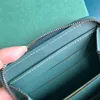 7A kwaliteit echt lederen portefeuilles Purse sleutel portemonnee met doos Luxe beroemde ontwerper enkele portemonnee Heren Dames Houders Munt Lamsleer Mini Pocket R0426