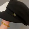 Designer berets moda damskie czapki luksusowy styl wojskowy litery klasyczne wzór czapki uliczne męskie beret casual c hat 3 kolory nowe