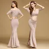 Scenkläder 2022 Belly Dance Costume Set Professional TopSkirt Dress Lady Practice/Performance Dancing Clothes 5 Colors