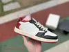 2023 Fragment TS Jumpman X 1 1S Low Basketball Shoes White Brown Red Gold Grey Toe UNC Court Purple Black Shadow Panda Emerald Crimson Tint Designer Sports Sneakers S05