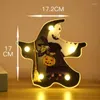 Strings LED Halloween Modelowanie światła Pająk Nietoperz Dyni Dekoracyjne Nocne Lekkie Dekoracje sznurka Dekoracje do domu