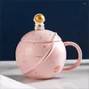 Canecas Planet caneca astronauta Cerâmica Presente de água Round Personality Creative Charpes Copes Set Coffee