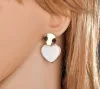 Mode irrégulière acrylique boucle d'oreille pour les femmes nouveau Vintage or rond coeur géométrique résine balancent boucle d'oreille déclaration bijoux livraison gratuite