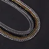 Fashion Cuban Link Chain Necklace For Men Woman Basic Punk Rostfritt stålhalsband Male