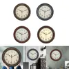 Horloges murales Style Antique suspendu non tic-tac grands chiffres arabes horloge ronde pour ornement
