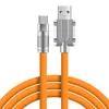USB-кабель для зарядного устройства Type-C 120 Вт 6A Кабели для передачи данных Шнур для Xiaomi Huawei Samsung Super Fast Charge Силиконовый алюминиевый сплав USB Line