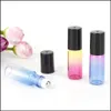 Packing Bottles 5Ml Essential Oil Gradient Color Glass Roller Bottles With Stainless Steel Per Balls Lip Balms Roll In Drop Delivery Dhte2