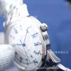 Orologio SUPERCLONE LW Orologio da uomo Wanjia Country Portugal Earth Pilot Blue Needle Orologio da lavoro meccanico automatico con cinturino in acciaio