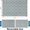 カーペット屋外ポータブル滑り止め織られたカーペット二重層PP防水防止防止清潔なテラスガーデン折りたたみ式ピクニックマット
