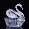 Romatisk Swan Wedding Party Gift Candy Boxes Elegant Favors Jubileumsfirande söta chokladöverdrag Box Decoration BB1105