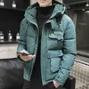 Vestes pour hommes 2022 Nouveau hiver hommes Parka grandes poches veste décontractée à capuche couleur unie 5 couleurs épaissir et chaud vêtements d'extérieur à capuche taille 5XL Y2211