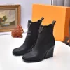 H￶gkvalitativ h￤lst￶vlar Designer L￤der Ankel Boot Louiseity Stylish Women Winter Booties Sexig och varm viutonity GKGJSJ