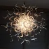 Europese Amerikaanse ongebruikelijke lampen borosilicaat murano -stijl glas kroonluchters luxe plafondverlichting handgemaakt geblazen glas kroonluchter handwerk decor lr616