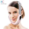 Face Care Devices EMS tillen Massager dubbele kin v vorm riem roodblauw licht led slanke trillingshuid 221104