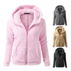 Kvinnors jackor Trendiga Winter Coat Cardigan Plus Size Hoodie Wear-Resistent Women Jacket