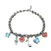 Cara, colorido casal clássico combinando, nota pendente de Butterfly Colar Butterfly Mulheres Infinito Love Charm Gifts