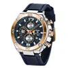 Benyar 5151 Brand Men Quartz Watch Luxury Military Sport Chronograph Busins ​​Waterproof Leather Watch Relogio Masculino299F