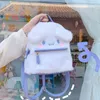 Mochilas Kawaii Sanrioed My Melody Cinnamoroll Cartoon Plush Bag Anime macio animais de pelúcia Plushie Backpack Girls Doll Gifts Christmas Gifts 221104