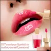 Verpakkingsflessen 1 stks lipgloss flesbuizen roze ijs glazuur lege buis transparante hervulbare diy cosmetische containers drop deli dhhi5