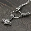 قلادة قلادة KDG Western Cowboy Rope Odin Crow's Hammer Menlace Netlace Goth Mens Hip Hop