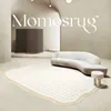 Tappeto moderno nordico minimalista casa soggiorno tappeto di grandi dimensioni camera da letto decorazione comodino peluche soffice morbido irregolare moda 221104