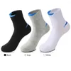 Chaussettes pour hommes 5 paires/lot marque hommes sport coton respirant course basket mâle haute qualité confortable hommes