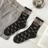 Designer Men's and Women's Socks Luxury sport mid-tube socks Winter monogram printed sock embroidered cotton men