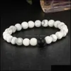 Beaded Fashion 2 Color Distance Men Bracelet Jewelry For Women Stone Beads Yoga Fitness Energy Bracelets Drop Delivery 2021 Dhdea