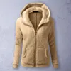 Kvinnors jackor Trendiga Winter Coat Cardigan Plus Size Hoodie Wear-Resistent Women Jacket