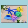 Andere Office School Leveringen DIY Flower Graffiti Sponge Brushes Seal Painting Tools Grappige Ding Art Supplies for Children Creative DHP56