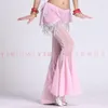Stage Wear Women's Belly Dance Costume Flash Silver Cloth Pants/Trouser Dancing Fishtail Pants