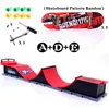 Finger Toys 6 In 1 Mini Park Figure Skate Scene Board Venue Combination Skateboarders Ramp Track Toy Set For Boy Christmas Gifts 221105