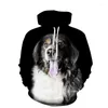 Sweats à capuche pour hommes 2022 Sweat à capuche 3D pour hommes Sweat-shirt mignon pour chien de compagnie Hommes / Dames Tops