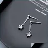 Stud Stud Design Star Earrings S925 Sterling Sier For Women Girls Jewelry Drop Brincos Orecchini Argento 925 Delivery Dhopi